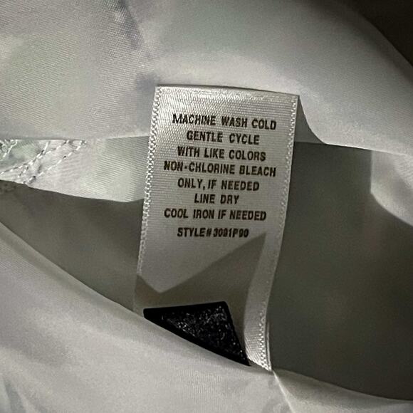 NWT Dressbarn Women's Open Lined Cropped Blazer Career Green Geometric Size 14 - Picture 7 of 9